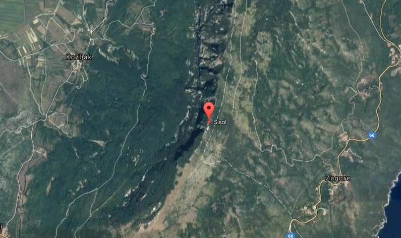 Požar otvorenog prostora na Sisolu