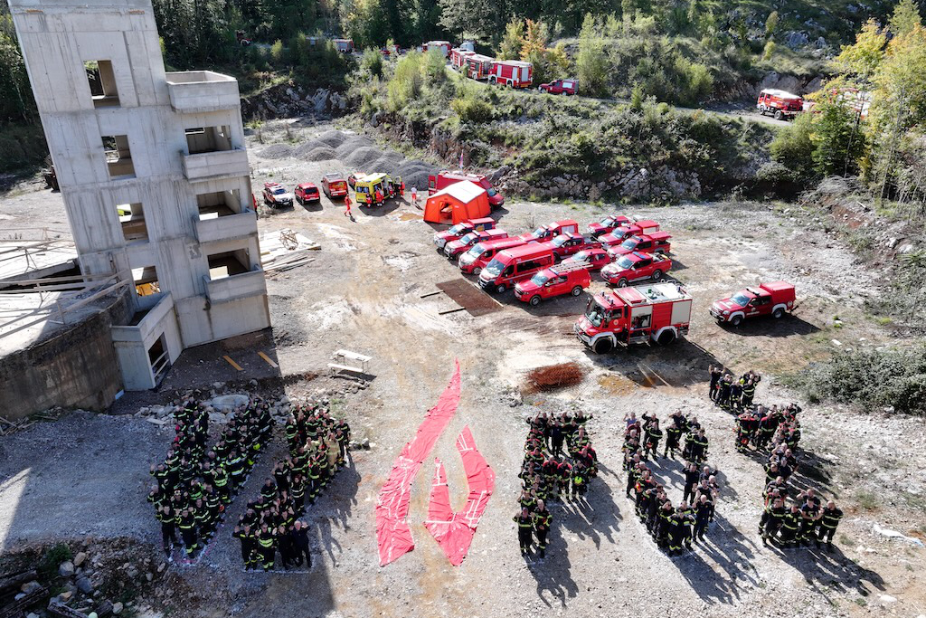 Vježba “Požar otvorenog prostora” u Šapjanama